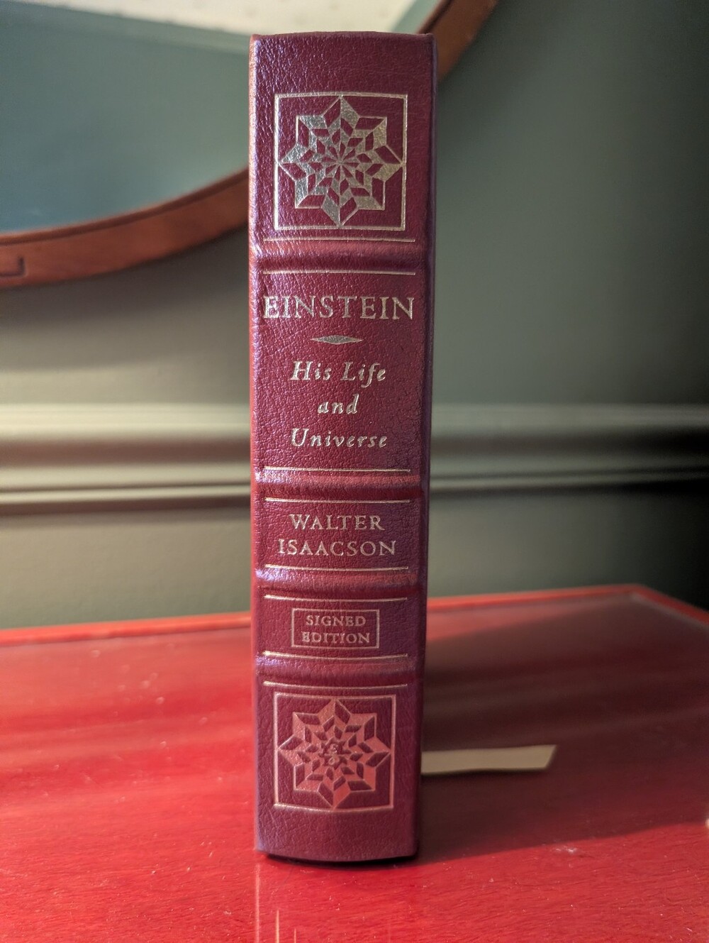 Easton Press Einstein His Life and Universe Leather Bound Signed Book
